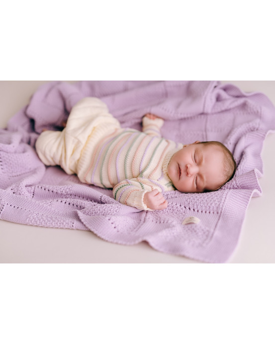 Purple baby blanket
